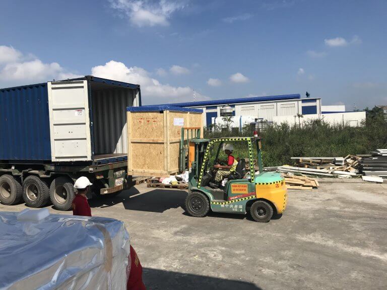 Cho thuê xe nâng khu công nghiệp Tiền Hải 2