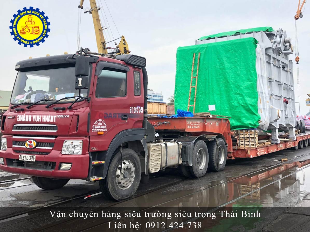 vận chuyển hàng siêu trường siêu trọng thái bình giá rẻ